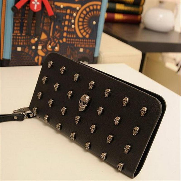 Leather Skull Wallet