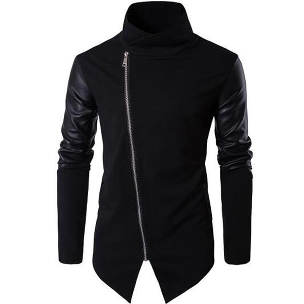 Men's Faux Leather Coat-Jacket