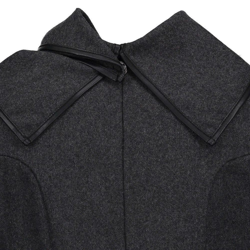 Gothic Hooded Sweater Grey Coat – GothicGo