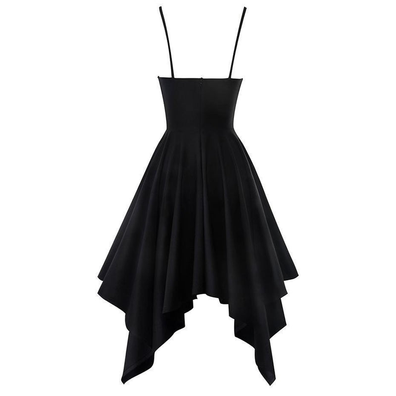 Marvelous Gothic Backless Mini-Dress